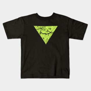 Solid Toxic Green Unseeing Eye Kids T-Shirt